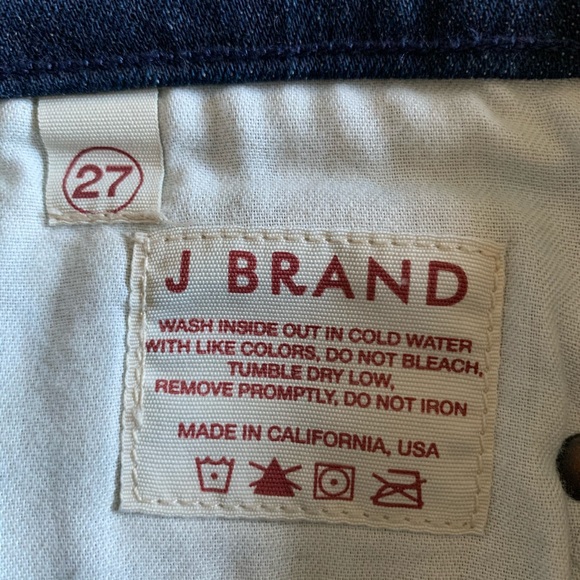 J Brand Lovestory Bellbottom Jeans Dark Wash (27) - Picture 8 of 10